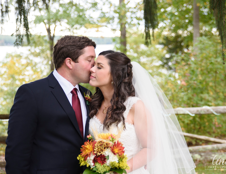 Maroon and Navy Fall Southern Lakefront Wedding [Midlothian, VA Photographer]