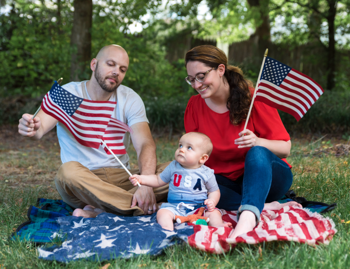 Baby's First 4th of July | Chesterfield Family Photographer